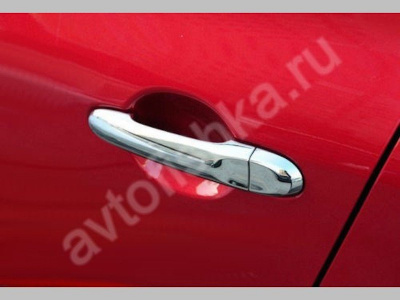 Nissan Juke (2010-) хромированные накладки на дверные ручки из нержавеющей стали